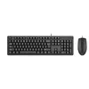 Комплект (клавиатура+мышь) A4TECH KK-3330, USB, проводной, черный [kk-3330 usb (black)]