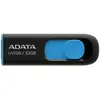 Флешка USB A-Data DashDrive UV128 32ГБ, USB3.0, черный и синий [auv128-32g-rbe]