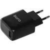 Сетевое зарядное устройство Buro BUWG1, USB-A, 18Вт, 3A, черный [buwg18p100bk]