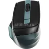 Мышь A4TECH Fstyler FB35C, оптическая, беспроводная, USB, зеленый и черный [fb35c midnight green]