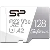 Карта памяти microSDXC UHS-I U3 Silicon Power Superior 128 ГБ, 100 МБ/с, Class 10, SP128GBSTXDA2V20SP, 1 шт., переходник SD