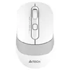 Мышь A4TECH Fstyler FB10C, оптическая, беспроводная, USB, белый и серый [fb10c grayish white]