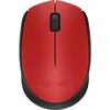 Мышь Logitech M171, оптическая, беспроводная, USB, красный и черный [910-004641]