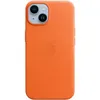 Чехол (клип-кейс) Apple Leather Case with MagSafe, для Apple iPhone 14, оранжевый [mpp83fe/a]