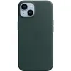 Чехол (клип-кейс) Apple Leather Case with MagSafe, для Apple iPhone 14, темно-зеленый [mpp53fe/a]