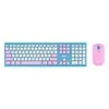 Комплект (клавиатура+мышь) Acer OCC200, USB, беспроводной, фиолетовый [zl.accee.003]