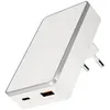 Сетевое зарядное устройство VLP VLP-WC20-01-WH, USB-C + USB-A, 3A, белый
