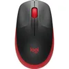 Мышь Logitech M190, оптическая, беспроводная, USB, черный и красный [910-005908]
