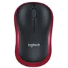 Мышь Logitech M186, оптическая, беспроводная, USB, черный и красный [910-004133]