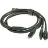 Кабель SOLOVE DW2, Lightning (m)/USB Type-C (m)/micro USB (m) - USB (m), 1.2м, зеленый [dw2 green rus]