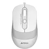 Мышь A4TECH Fstyler FM10S, оптическая, проводная, USB, белый и серый [fm10s usb white]