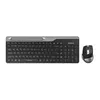 Комплект (клавиатура+мышь) A4TECH Fstyler FB2535C, USB, беспроводной, черный [fb2535c smoky grey]