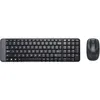 Комплект (клавиатура+мышь) Logitech MK220 (Ru layout), USB, беспроводной, черный [920-003169]