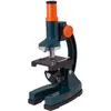 Микроскоп LEVENHUK LabZZ M1, световой/оптический/биологический, 100-300x, на 3 объектива, зеленый/оранжевый [69739]