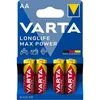 AA Батарейка VARTA LongLife Max Power LR6 Alkaline, 4 шт.