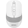 Мышь A4TECH Fstyler FG10CS Air, оптическая, беспроводная, USB, белый и серый [fg10cs air grayish white]