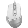 Мышь A4TECH Fstyler FM45S Air, оптическая, проводная, USB, белый и серебристый [fm45s air usb (silver white)]