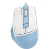 Мышь A4TECH Fstyler FM45S Air, оптическая, проводная, USB, голубой и белый [fm45s air usb (lcy blue)]