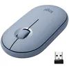 Мышь Logitech Pebble M350, оптическая, беспроводная, USB, синий [910-005719]