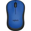 Мышь Logitech Silent M220, оптическая, беспроводная, USB, синий и черный [910-004879]
