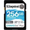 Карта памяти SDXC UHS-I U3 Kingston Canvas Go! Plus 256 ГБ, 170 МБ/с, Class 10, SDG3/256GB, 1 шт., без адаптера