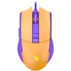 Мышь A4TECH Bloody L65 Max, игровая, оптическая, проводная, USB, желтый и фиолетовый [l65 max/royal violet]