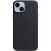 Чехол (клип-кейс) Apple Leather Case with MagSafe, для Apple iPhone 14, черный [mpp43fe/a]
