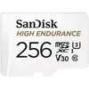 Карта памяти microSDXC UHS-I U3 Sandisk High Endurance 256 ГБ, 100 МБ/с, Class 10, SDSQQNR-256G-GN6IA, 1 шт., переходник SD