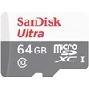 Карта памяти microSDXC UHS-I Sandisk Ultra 64 ГБ, 100 МБ/с, Class 10, SDSQUNR-064G-GN3MN, 1 шт., без адаптера