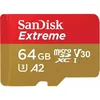 Карта памяти microSDXC UHS-I U3 Sandisk Extreme 64 ГБ, 170 МБ/с, Class 10, SDSQXAH-064G-GN6MN, 1 шт.