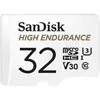 Карта памяти microSDXC UHS-I U3 Sandisk High Endurance 32 ГБ, 100 МБ/с, Class 10, SDSQQNR-032G-GN6IA, 1 шт., переходник SD