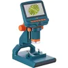 Микроскоп LEVENHUK LabZZ DM200 LCD, цифровой, 17-55x, синий/оранжевый [76827]