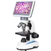 Микроскоп LEVENHUK D85L LCD, световой/оптический/биологический/цифровой, 40-1600x, на 3 объектива, белый [78902]