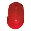 Мышь Logitech M331 Silent Plus, оптическая, беспроводная, USB, красный [910-004916]