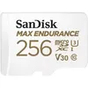 Карта памяти microSDXC UHS-I U3 Sandisk Max Endurance 256 ГБ, 100 МБ/с, Class 10, SDSQQVR-256G-GN6IA, 1 шт., переходник SD