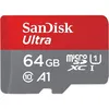 Карта памяти microSDXC UHS-I Sandisk Ultra 64 ГБ, 140 МБ/с, Class 10, SDSQUAB-064G-GN6MN, 1 шт., без адаптера