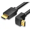 Кабель аудио-видео VENTION AAQBH, HDMI (m) (Г-образный) - HDMI (m) , ver 2.0, 2м, GOLD, черный