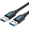 Кабель USB3.0 VENTION CONBD, USB 3.0 A(m) - USB 3.0 A(m), круглое, 0.5м, черный
