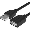 Кабель-удлинитель USB2.0 VENTION VAS-A44-B050, USB 2.0 A(m) (прямой) - USB 2.0 A (f) (прямой), круглое, 0.5м, черный