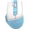 Мышь A4TECH Fstyler FG45CS Air, оптическая, беспроводная, USB, голубой и белый [fg45cs air usb (lcy blue)]
