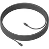 Кабель аудио Logitech MIC CABLE for MeetUp 10m, 10м, черный [950-000005]