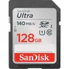 Карта памяти SDXC UHS-I Sandisk Ultra 128 ГБ, 140 МБ/с, Class 10, SDSDUNB-128G-GN6IN