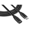 Кабель-удлинитель PREMIER 5-913 EXT, USB Type-C (m) (прямой) - USB Type-C (f) (прямой), 0.5м, пакет, черный