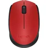 Мышь Logitech M171, оптическая, беспроводная, USB, красный и черный [910-004645]