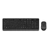 Комплект (клавиатура+мышь) A4TECH Fstyler FG1010S, USB, беспроводной, черный [fg1010s grey]