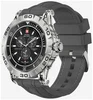 Умные часы и браслет Swiss Military Dom 2, серебристые с силиконовым ремешком серого цвета