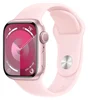 Часы Apple Watch Series 9, GPS, 41 mm, Pink Aluminium Case with Light Pink Sport Band M/L, алюминевый корпус розового цвета (MR943LL/A)
