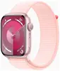 Смарт-часы  Apple Watch Series 9, A2980, 45мм, розовый, Sport Loop светло-розовый (MR9J3ZP/A)