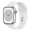 Умные часы Apple Watch Series 8 (GPS+ Cellular), 41 мм, Silver Aluminum Case/White Sport Band - R