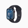 Умные часы Apple Watch Series 9 (GPS+Cellular), 45мм, Midnight Aluminum Case/Midnight Sport Band - M/L